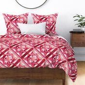 Marble Quilt Pink Diagonal 18"