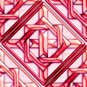 Marble Quilt Pink Diagonal 18"