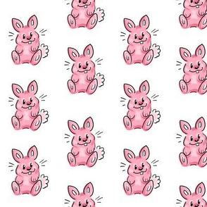 Cartoon bunny pink