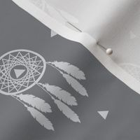 Grey Dream Catcher - Native Dream Catcher