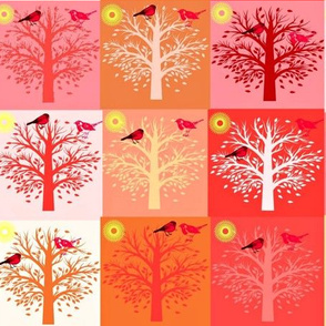 ORANGE & RED TREES