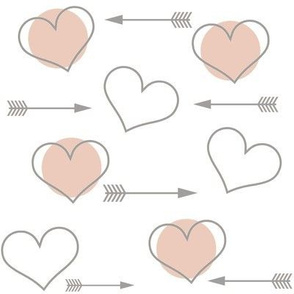 Light Pink Hearts N' Arrows