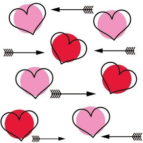 Pink and Red Hearts N' Arrows