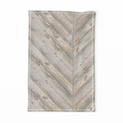 Whitewashed Herringbone Planks