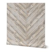 Whitewashed Herringbone Planks Wallpaper | Spoonflower
