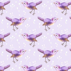 SongBird Purple Lilac Floral