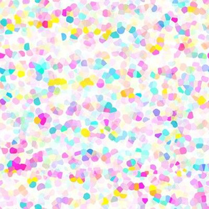 Bright Cyan Magenta Yellow Confetti Sideways