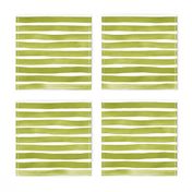 Watercolor Stripes M+M Grass by Friztin