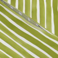 Watercolor Stripes M+M Grass by Friztin