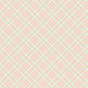 Cream, Cucumber, and Peach Tartan