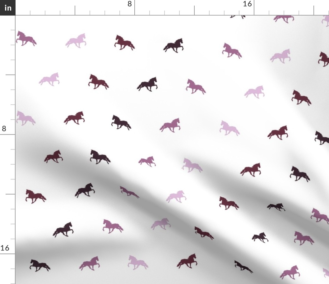 Tennessee Walking Horse Sillouette Pattern - Purple