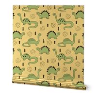 Adorable quirky dino illustration geometric dinosaur animals for kids black and white gender neutral mint