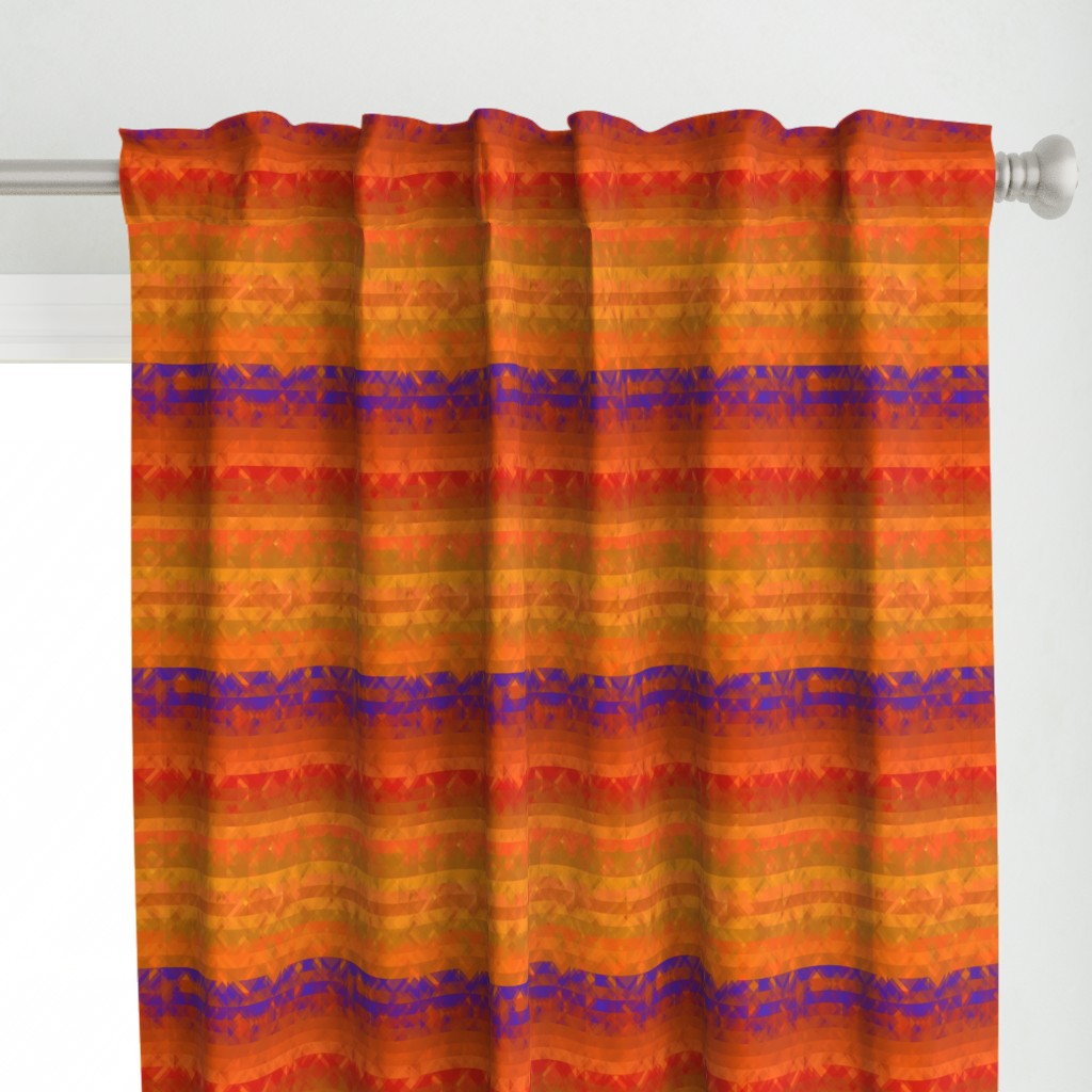 Bright Orange Textured Stripe