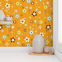 Flower Shower - Floral Orange