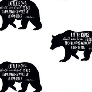 Little Boys Quote Bear
