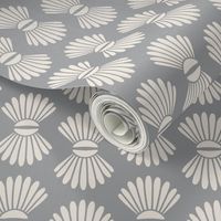 scallop shells gray