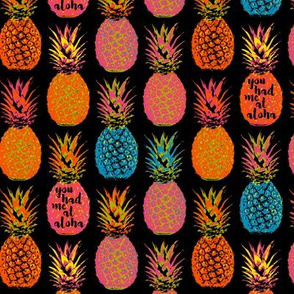 Hawaiian Pineapple Aloha Print