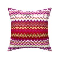 RASPBERRY AND MELON CHEVRON ZIG ZAG ZIGZAG 1