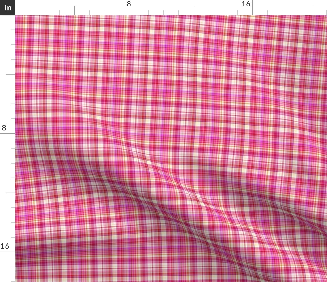 STRAWBERRY CHANTILLY BISCUIT PLAID PSMGE