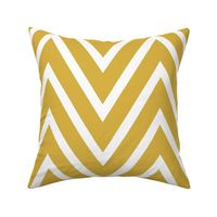 Large Gold Geometric Chevron