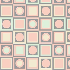 Circles and Squares in 4 Colors