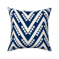 Navy chevron geometric