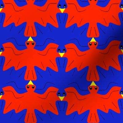 Tessellating Red and Bluebirds