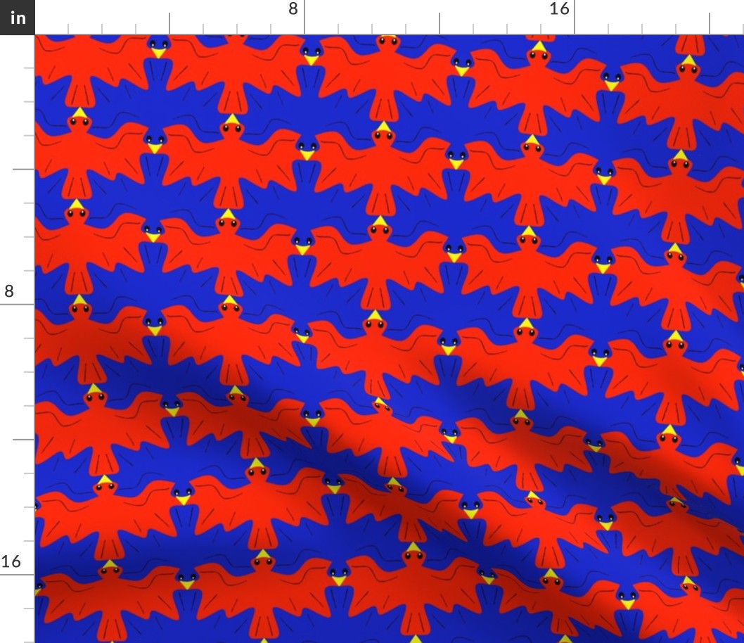 Tessellating Red and Bluebirds