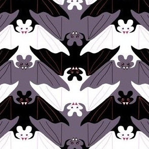 Cuddly Chevron Vampire Bats