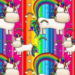 unicorn and rainbows