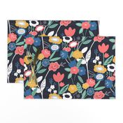 Wonderland Floral (Navy)