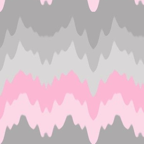 Pink Grey Gray Ombre Chevron Camouflage 