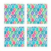 Watercolor Ogee Patchwork Pattern small