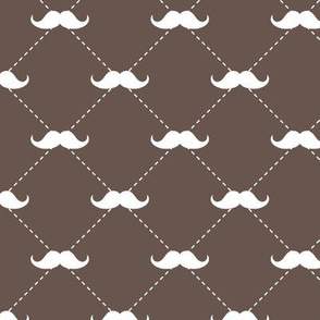 Mustaches on Saddle Brown