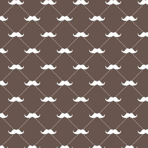 (small scale) Mustaches on Saddle Brown