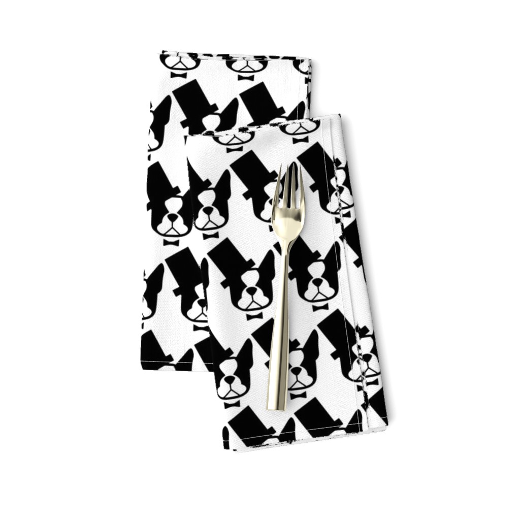 Boston Terrier fabric - the American Gentleman of dog fabric designs 