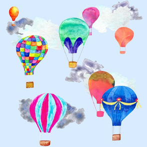 Air Balloons in Blue