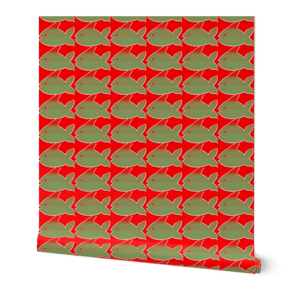 School of Fish-Red/Green