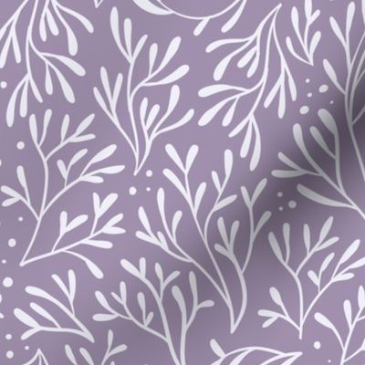 Coral Leaf Dots (Lilac)