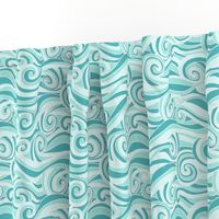 Ocean Waves Aqua