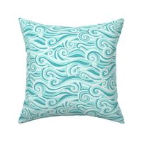 Ocean Waves Aqua