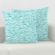 Ocean Waves Aqua