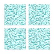 Ocean Waves Aqua