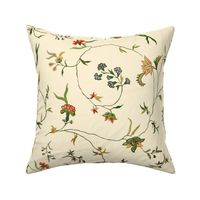 Cecile Embroidered Chintz  ~ Gypsophila 