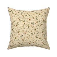 Cecile Embroidered Chintz  ~ Gypsophila Moire 