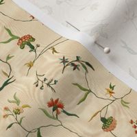 Cecile Embroidered Chintz  ~ Gypsophila Moire 