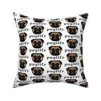 Pug life - thug pug dog - Pugsta' pup - perfect pug fabric