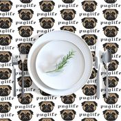 Pug life - thug pug dog - Pugsta' pup - perfect pug fabric