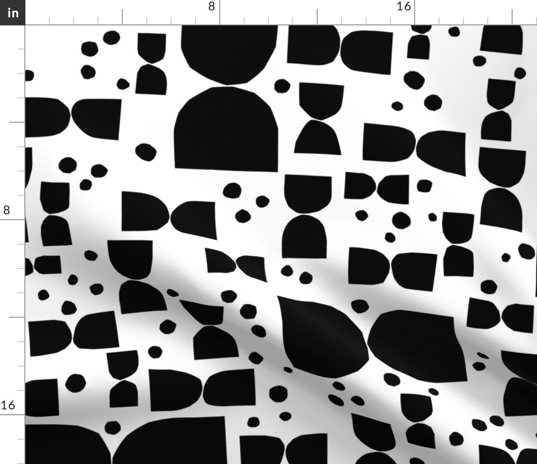 CUT OUTS paper shapes – black white