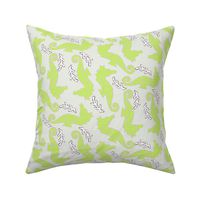Green Seahorses with Coral